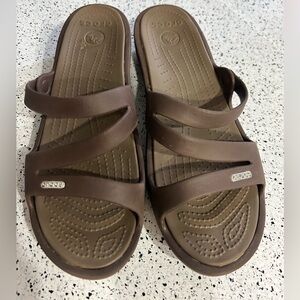 Brown Crocs  Women’s Sandals / Size 10